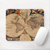 Antike Karte Mousepad (Mit Mouse)