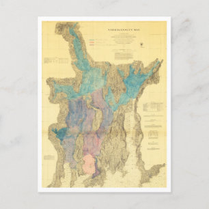 Antike Karte Narragansett Bay Rhode Island