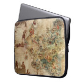 ANTIKE KARTE POLONIAS VON POLEN LAPTOPSCHUTZHÜLLE (Vorderseite Links)