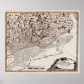 Antike Karte Preußen / Polen Masuria See Sniardwy Poster (Vorne)