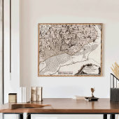 Antike Karte Preußen / Polen Masuria See Sniardwy Poster