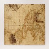 Antike Karte Puzzle (Horizontal)