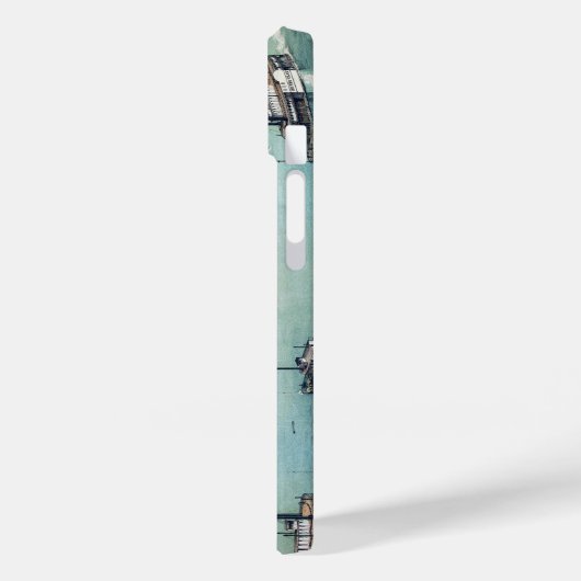 Antike Karte Saint Louis Missouri Mississippi Flus Case-Mate iPhone Hülle (Rückseite / Links)