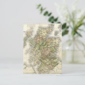 Antike Karte Schottlands (Stehend Vorderseite)