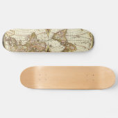 Antike Karte Skateboard (Horizontal)