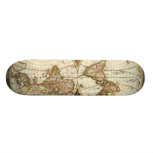 Antike Karte Skateboard