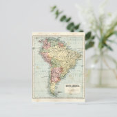 Antike Karte Südamerikas (Stehend Vorderseite)