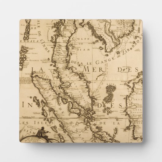 Antike Karte Südostasiens | 1687 Fotoplatte (Vorderseite)