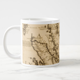 Antike Karte Südostasiens  1687 Jumbo-Tasse