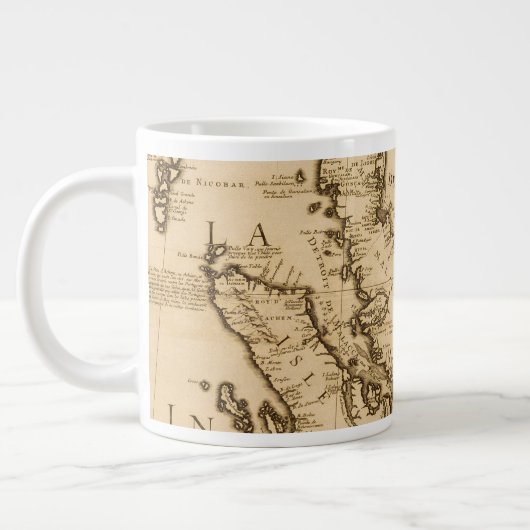 Antike Karte Südostasiens| 1687 Jumbo-Tasse (Links)