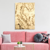 Antike Karte Südostasiens | 1687 Leinwanddruck (Insitu (Wohnzimmer))