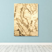 Antike Karte Südostasiens | 1687 Leinwanddruck (Insitu (Holzboden))