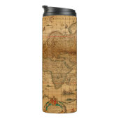 Antike Karte Thermosbecher (Nach rechts gedreht)