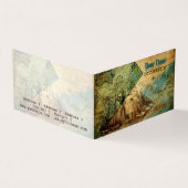 Antike Karte Vintag - Visitenkarte (Vorderseite)