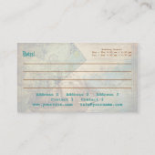 Antike Karte - Visitenkarte (Rückseite)