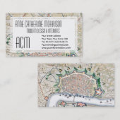 Antike Karte von Antwerpen-Kartographie (Vorne/Hinten)