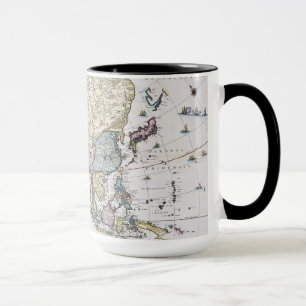 Antike Karte von Asien 1696 Tasse