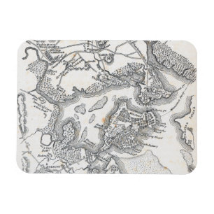 Antike Karte von Boston 1775-1776 Magnet