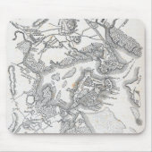 Antike Karte von Boston | 1775-1776 Mousepad (Vorne)
