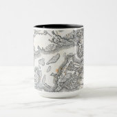 Antike Karte von Boston | 1775-1776 Tasse (Zentrum)