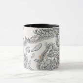 Antike Karte von Boston | 1775-1776 Tasse (Zentrum)