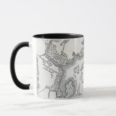 Antike Karte von Boston | 1775-1776 Tasse (Links)