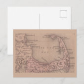 Antike Karte von Cape Cod (Vorne/Hinten)