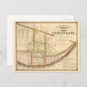 Antike Karte von Cincinnati Ohio (Vorne/Hinten)