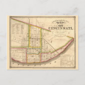 Antike Karte von Cincinnati Ohio (Vorderseite)
