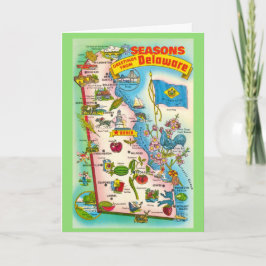 Antike Karte von Delaware