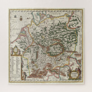 Antike Karte von Deutschland Puzzle