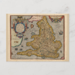 Antike Karte von England aus dem Jahr 1573