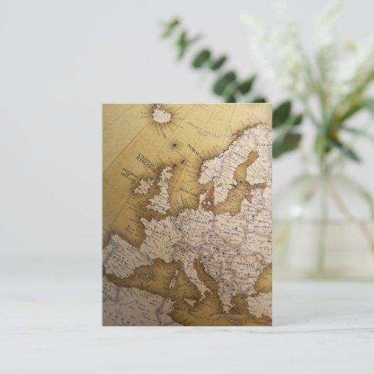 Antike Karte von Europa. Alte Welt. (Stehend Vorderseite)