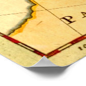 Antike Karte von Europa Herman Moll Poster (Ecke)