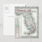 Antike Karte von Florida & Mobile, Alabama (Vorne/Hinten)
