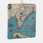 Antike Karte von Florida und von Kuba Keramikornament (Rechts)