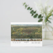 Antike Karte von Houston, Texas mit Fluss Buffalo (Stehend Vorderseite)