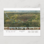 Antike Karte von Houston, Texas mit Fluss Buffalo (Vorderseite)