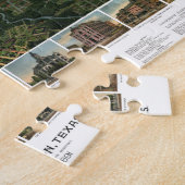 Antike Karte von Houston, Texas mit Fluss Buffalo Puzzle (Seite)