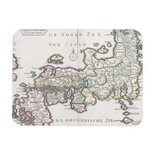 Antike Karte von Japan 1769 Magnet