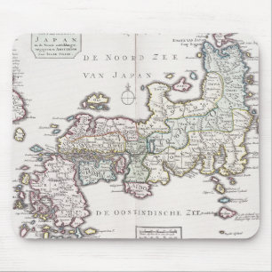 Antike Karte von Japan   1769 Mousepad
