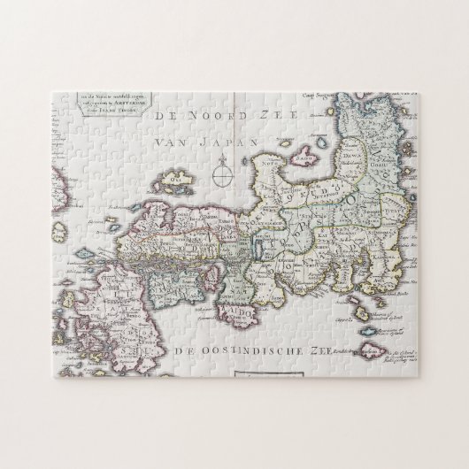 Antike Karte von Japan | 1769 Puzzle (Horizontal)