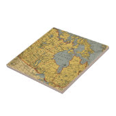 Antike Karte von Kanada Fliese (Seite)