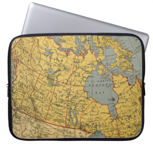 Antike Karte von Kanada Laptopschutzhülle