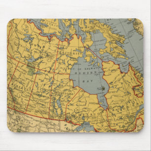 Antike Karte von Kanada Mousepad