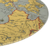 Antike Karte von Kanada Schneidebrett (Ecke)