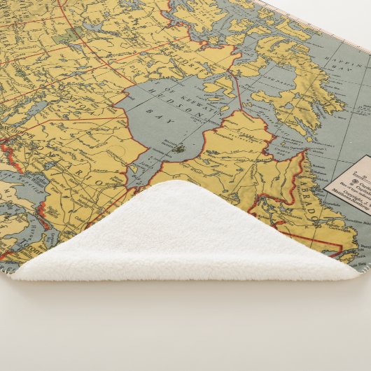 Antike Karte von Kanada Sherpadecke (3/4)