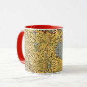 Antike Karte von Kanada Tasse (Vorderseite Links)