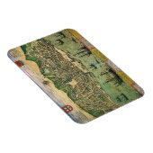 Antike Karte von Lissabon, Portugal, von Braun/Hog Magnet (Rechte Seite)