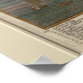 Antike Karte von London Print Poster (Ecke)